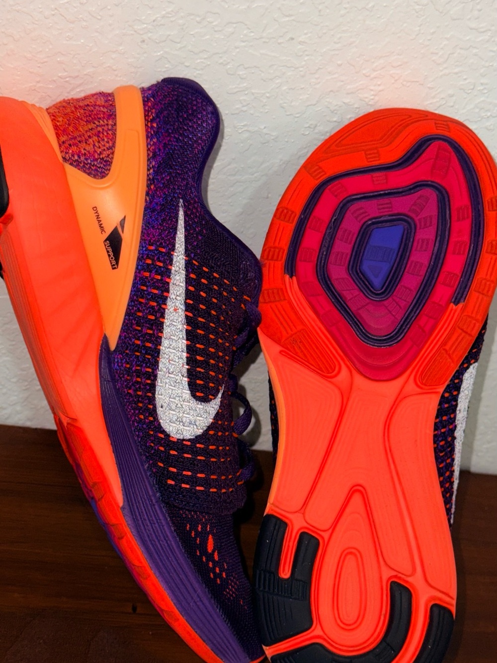 Nike Purple & Orange Lunarglide 7 Running Shoes - Picture 11 of 16